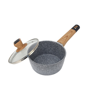Maifan Stone Non-Stick Frying <b>Pan</b> 26Cm With Wooden <b>Handle</b> For Induction Cookers Household Kitchen Use - Product Image 2