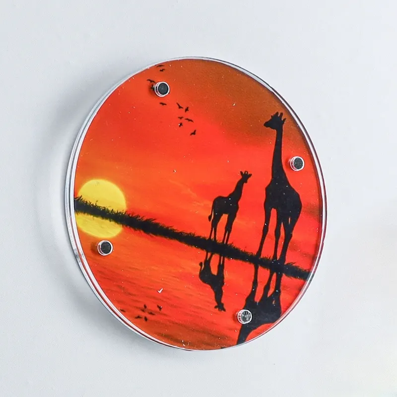 Vente en gros Cadre magnétique acrylique pour réfrigérateur Souvenir photo personnalisé Aimant pour cadre photo acrylique pour réfrigérateur