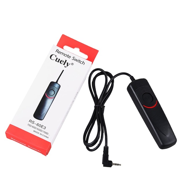 Remote Control Shutter Release Cable RS-60E3 for Canon EOS R RP R7 R10 850D 800D 750D 200D 90D 80D 77D 70D 1500D 1300D T7i T6i