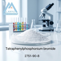 Bromuro de tetrafenilfosfonio LANYU, polvo orgánico C24H20BrP, pureza mínima del 99%, CAS n.° 2751-90-8, intermediarios de transferencia de fase