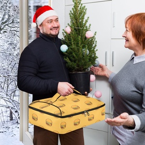 Sacs à pizza de qualité supérieure avec design hamburger personnalisé, sacs isothermes pour la livraison de nourriture, sacs portables pour la livraison de nourriture, sacs isothermes - Product Image 6