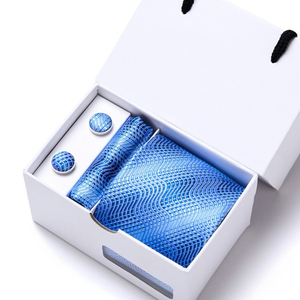 IStapromo Regalos: Set de Corbata, Pañuelo y Gemelos para Hombre en Caja de Regalo – Ideal para Fiestas, Bodas y Trajes - Product Image 6
