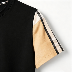 Camiseta Personalizada de Alta Calidad con el Mismo Diseño que el Producto <span class=keywords><strong>B</strong></span>, con un Diseño de Parches en las Mangas Cortas - Product Image 6