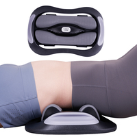 Masajeador de espalda Alphay, dispositivo de tracción lumbar con terapia de calefacción, masaje lumbar, masajeador de cintura abdominal
