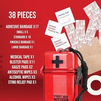 Boîte de premiers soins d'urgence étanche Kit de fournitures médicales Portable LOGO personnalisé Mini trousse de premiers soins pour la maison en plein air