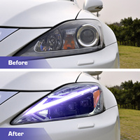 Ensemble de phares LED à triple lentille pour Lexus IS250 IS350 2006-2012, animation de démarrage bleue dynamique, mise à niveau des phares projecteurs