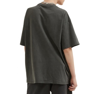 Cotton Printing 100% Cotton Hip Hop <b>Drop</b> Shoulder Oversize <b>Acid</b> Wash Vintage t Shirts - Product Image 6