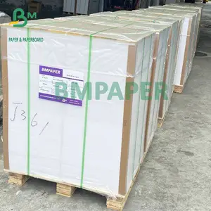 250GSM 300GSM 350GSM 2 sisi dilapisi kertas mengkilap kertas cetak Offset putih tinggi