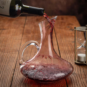 Carafe à vin en cristal 1,5 L, carafe en verre durable pour les fêtes et la maison - Product Image 2