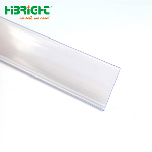 Affichage transparent personnalisé en plastique PVC acrylique Étagère Talker Prix Canal Étiquette Bande de données Porte-étiquette de billet pour étagères en métal - Product Image 3