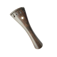 SurpassMusic Violin Parts 4/4 Size Ebony Violin Accessory Set Pegs Endpin Chinrest Handmade Good Quality