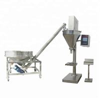 Machine de remplissage et d'emballage semi-automatique pour poudres sèches avec convoyeur à vis / Machine de remplissage et d'emballage manuelle avec vis sans fin