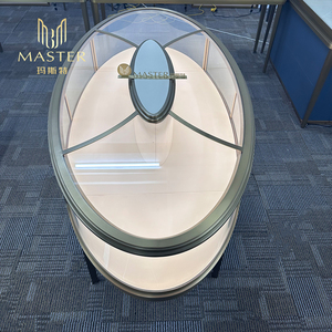 <span class=keywords><strong>Vitrine</strong></span> de présentation haut de gamme MASTER en verre trempé scellé, avec éclairage LED, verrouillable, anti-poussière, pour bijouterie - Product Image 6