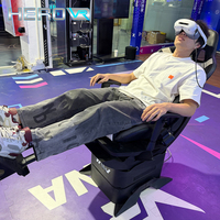 HEROVR Fast Earnings, Atracción de Carreras de Vuelo Inmersiva con Movimiento de 360 Grados, Construcción de Metal y Acero para Parques de Aventuras Interiores/Exteriores