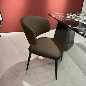 <span class=keywords><strong>Fauteuil</strong></span> lounge moderne à dossier haut en cuir PU pour salle à manger, salon, hôtel et restaurant - Product Image 5