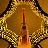 Polygone rechargeable acrylique LED porte-bouteille de Champagne VIP Glorifier présentateur de bouteille pour discothèque Party Bar