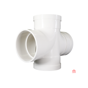 Conector de <span class=keywords><strong>tubo</strong></span> de plástico UPVC económico Bensu, conector plano duradero de cuatro vías para accesorios de tubería de drenaje, camiseta cruzada plana - Product Image 2