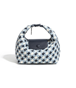 Bolso Tejido Clásico de Color Sólido, Bolso Tote de Hombro o Cruzado, Práctico, Sencillo y Portátil para Uso Diario - Product Image 3