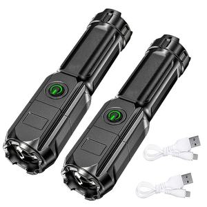 Flintronic Lampes de Camping, Lampe de Tente LED Rechargeables, 4 Modes USB Portable SOS Light avec Base Magnétique et Crochet IP43 Étanche pour D'extérieur, Randonnée, Pêche, Coupures Courant (1PC