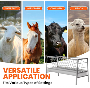 Équipement d'élevage, auge à nourriture pour chèvres de 1 m de long, auge d'alimentation pour moutons - Product Image 4