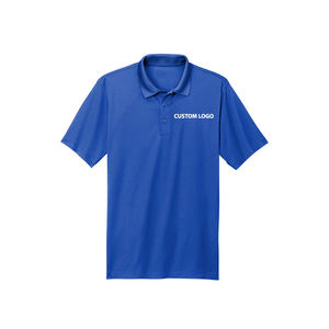 Collection Exclusive pour Homme Manches Courtes Teintes Solides pour Polo Col Brodé Vêtements de Mode Tissu Tricoté 100% Coton pour - Product Image 1