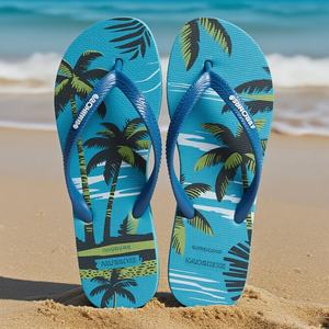 Custom Floral Print <b>Flip</b> <b>Flops</b> <b>Women</b> Tropical Beach <b>Sandals</b> Anti Slip Rubber Strap Summer Outdoor Slippers Wholesale Factory - Product Image 3