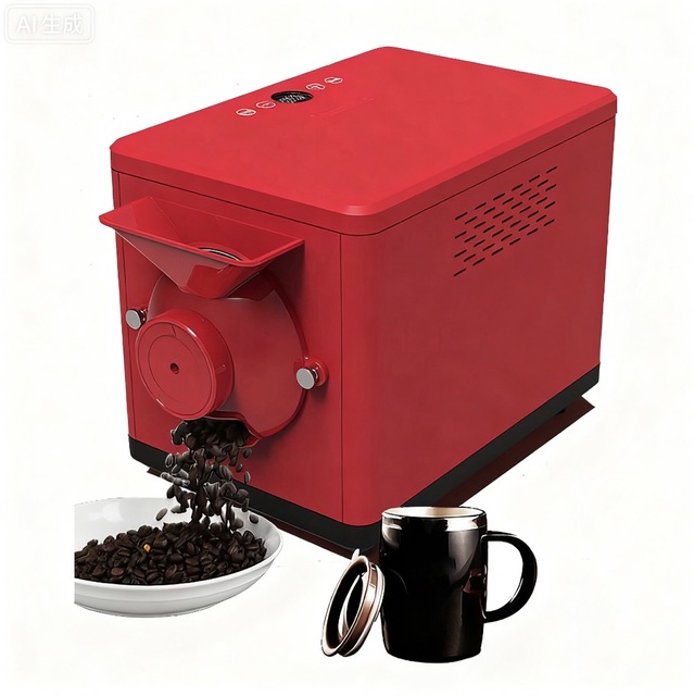 Coffee Bean Roasting Machine Home Coffee Bean Roaster 10-15min/batch Timing Temperature Adjustment Soybean Roasting Machine