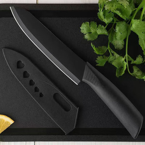 <span class=keywords><strong>Set</strong></span> di <span class=keywords><strong>Coltelli</strong></span> da Cucina Antiaderenti in <span class=keywords><strong>Titanio</strong></span> Nero, <span class=keywords><strong>Coltelli</strong></span> da Chef Affilati in Acciaio Inossidabile - Product Image 2
