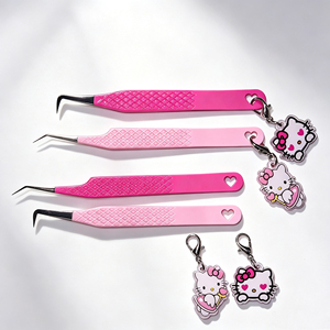 <span class=keywords><strong>Pinzas</strong></span> <span class=keywords><strong>de</strong></span> Precisión para Extensión <span class=keywords><strong>de</strong></span> Pestañas con Logotipo Personalizado Gratuito, <span class=keywords><strong>Pinzas</strong></span> para Pestañas <span class=keywords><strong>de</strong></span> Volumen Clásico con Punta <span class=keywords><strong>de</strong></span> Fibra - Product Image 2