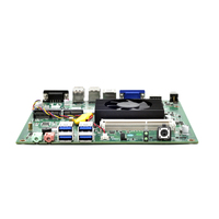 Placa Base Mini Itx, Placa Pequeña de 17*17cm, Procesador Intel E3950 de Cuatro Núcleos X86, RS232, RJ45, Mini Placa Base con Ventilador