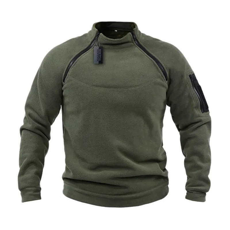 卸売メンズフリースプルオーバースウェットシャツセーター屋外戦術フリースジャケットウインドブレーカー狩猟旅行用