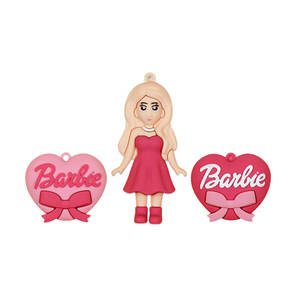 Cœur en caoutchouc rose bidimensionnel pour porte-clés, pendentif <span class=keywords><strong>de</strong></span> sac à dos, ornements suspendus pour poupée, motif dessin animé - Product Image 5