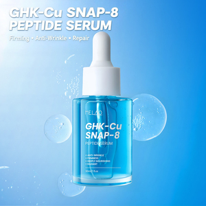Sérum cosmétique pour le visage à base de peptides GHK-Cu Snap 8, marque privée, anti-âge, réparation de la peau, rides, 10 000 ppm de peptides de cuivre bleu, sérum GHK-Cu - Product Image 1