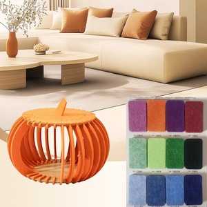Prix direct usine en forme de citrouille feutre <span class=keywords><strong>chat</strong></span> grotte mignon lit pour animaux de compagnie pour chats en forme de citrouille - Product Image 1