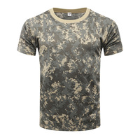Vêtements de camouflage à manches courtes T-shirt de sport d'été à séchage rapide pour hommes Vêtements d'entraînement physique en plein air T-shirt tactique