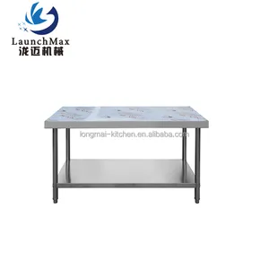 304 Table de travail industrielle de corrosion d'acier inoxydable de cuisine pour la table de travail inoxydable de cuisine