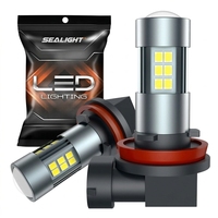 360 °   Ampoules de phares antibrouillard H11 H8 H16 LED ou DRL 6000K avec une luminosité accrue de 400 %