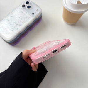 <span class=keywords><strong>Cover</strong></span> Protettiva Antiurto con Bordo Ondulato Opaco e Glitter a Stella per <span class=keywords><strong>iPhone</strong></span> 17 16 15 Plus 14 Pro Max, Custodia per <span class=keywords><strong>iPhone</strong></span> 17 Air - Product Image 4