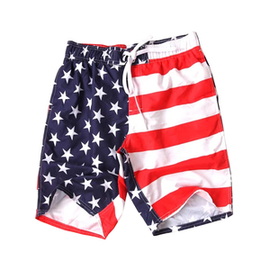 <b>Men</b> Elastic Waist Custom Logo Casual Shorts 100% Polyester Swim <b>Trunk</b> Mesh Sweat Plus Size Running Sports Workout Beach Shorts - Product Image 1