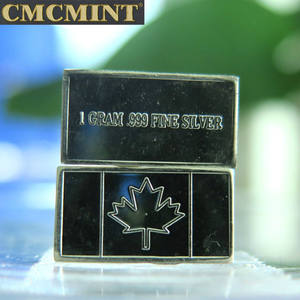 उच्च गुणवत्ता वाले स्मारिका 1 ग्राम सिक्का कैनाडा ध्वज बार स्मारक सिक्के संग्रह - Product Image 3