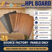 Vente directe d'usine, personnalisation acceptée, feuille de stratifié HPL à grain de bois mat de 0,5 à 1,0 mm pour surface de meubles
