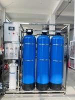 Système purificateur d'eau industriel par osmose inverse 1000LPH-2000LPH avec pompe et moteur Système de filtration d'eau haute capacité
