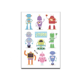 Tatuajes temporales a prueba de agua cuerpo de los niños cara <span class=keywords><strong>brazo</strong></span> <span class=keywords><strong>tatuaje</strong></span> pegatinas <span class=keywords><strong>Robot</strong></span> serie - Product Image 6