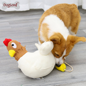 İnteraktif Koklama Tavuğu Köpek Oyuncakları Dayanıklı Çevre Dostu Polar Oyuncak Oynamak İçin Yok Edilemez Köpek Yumurtası Çıkaran Evcil Hayvan Çiğneme Oyuncakları - Product Image 6