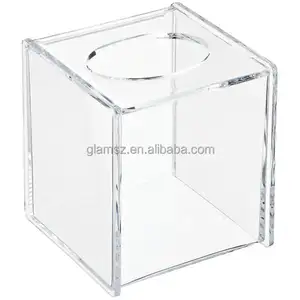 Rõ ràng hình vuông hình chữ nhật sang trọng container Acrylic mô hộp