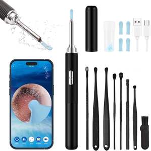 TEMU Tiktok Eliminación de <span class=keywords><strong>cera</strong></span> del oído, herramienta de eliminación de cerumen con 8 piezas Juego de orejas, limpiador de oídos con cámara - Product Image 3