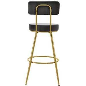 New Home Metal Luxury Gold Velvet Kitchen Cheap Modern Stools High <b>Chair</b> for Restaurant Bar Counter - Product Image 5
