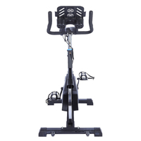 Vélo d'exercice d'intérieur en acier inoxydable avec volant d'inertie de 6 kg, affichage numérique, résistance à la friction et grand support pour téléphone