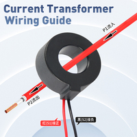 Transformador de Corriente Tipo Anillo, CT AC 10A 5mA 30A 15mA 50A 25mA 100A 40mA 2000 1 1000, Sensor de Corriente Toroidal, Transformador de Fábrica