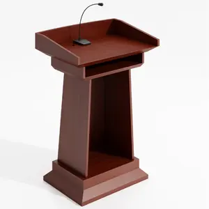 Venta de fábrica atril de discurso de madera podio de iglesia para sala de reuniones y Escuela Atril